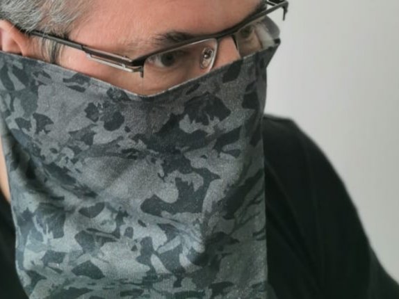 Hals-, Kopftuch / Mundschutz – Camouflage dark grey